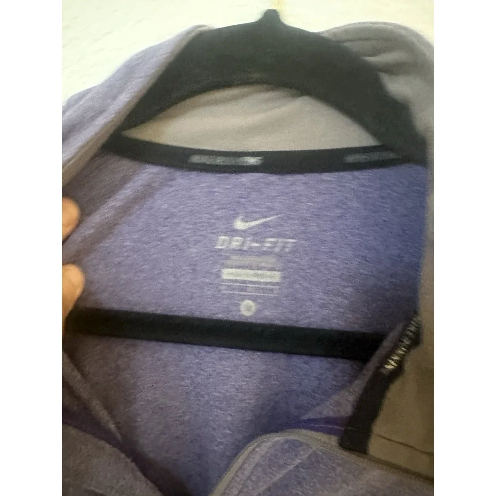 Nike Element Dri-Fit Long Sleeve 1/4 Zip Pullover Reflective‎ Blue Gray Womens M